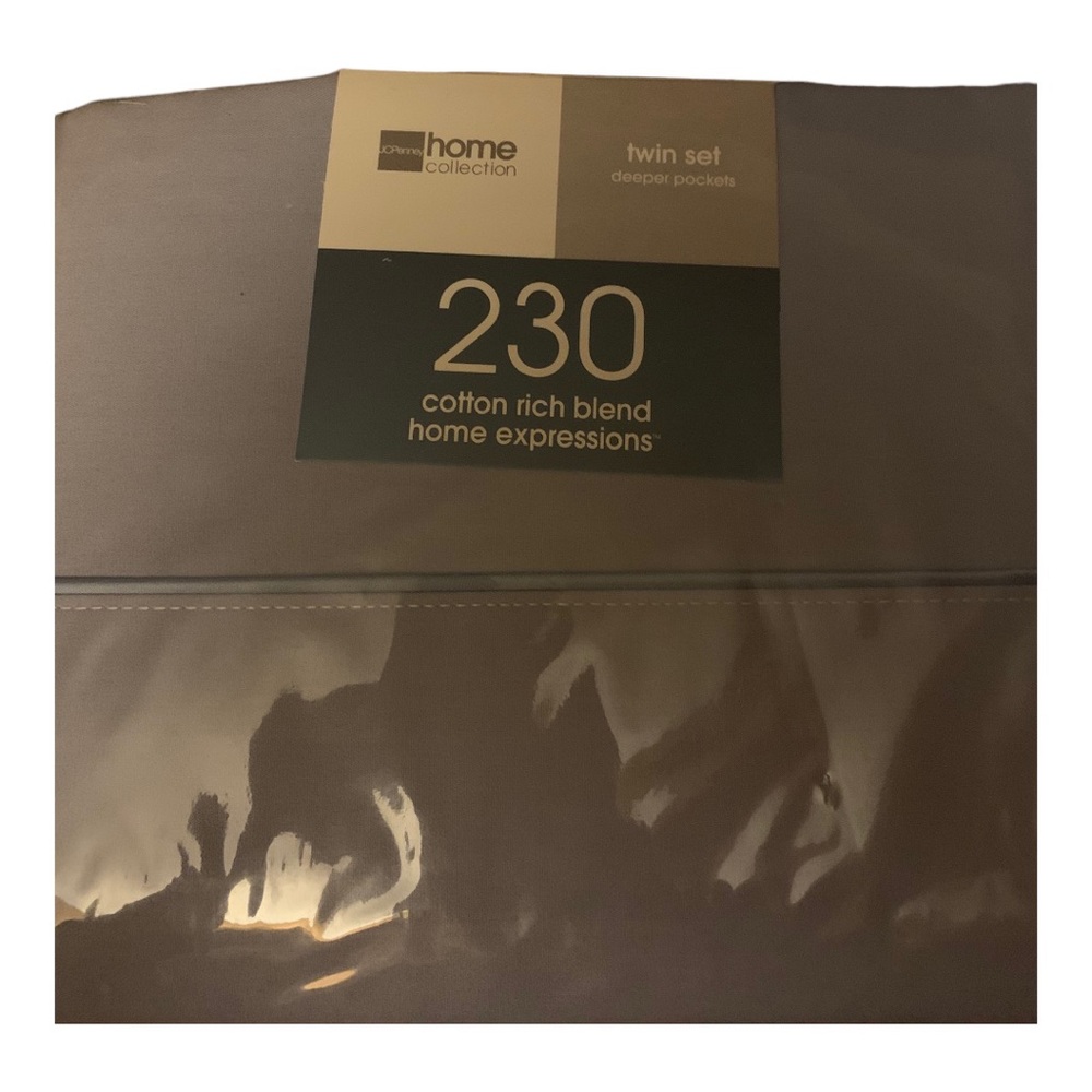 JCPenny Home Collection 230 Cotton Rich Blend Sheets - Edgewood Color (NWT)"
